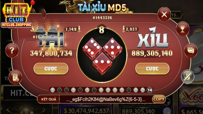 Hướng dẫn chơi Tài Xỉu MD5 trên Hitclub